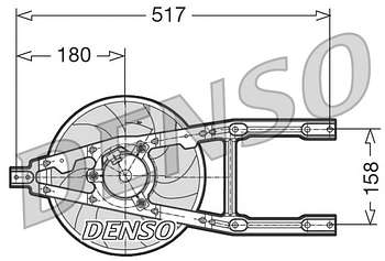 Вентилятор охлаждения DENSO DER09012