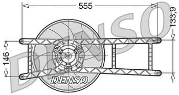 Вентилятор охлаждения DENSO DER09017
