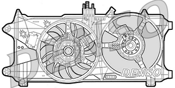 Вентилятор охлаждения DENSO DER09026