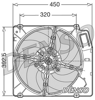 Вентилятор охлаждения DENSO DER09028