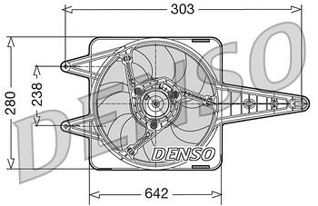 Вентилятор охлаждения DENSO DER09029
