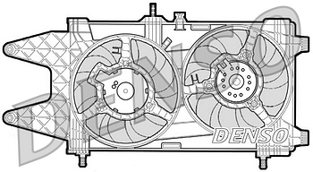 Вентилятор охлаждения DENSO DER09037