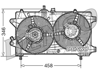 Вентилятор охлаждения DENSO DER09044