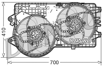 Вентилятор охлаждения DENSO DER09067