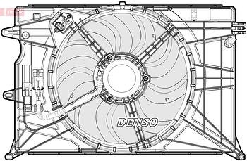 Вентилятор охлаждения DENSO DER09074