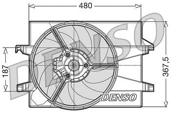 Вентилятор охлаждения DENSO DER10001