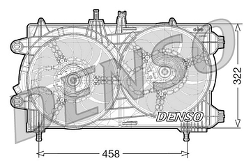 Вентилятор охлаждения DENSO DER13008