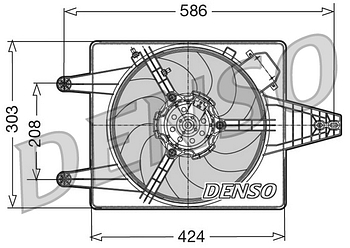 Вентилятор охлаждения DENSO DER13010