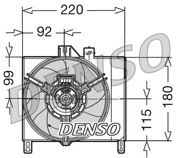 Вентилятор охлаждения DENSO DER16002