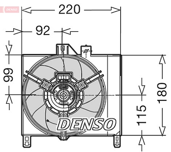Вентилятор охлаждения DENSO DER16003