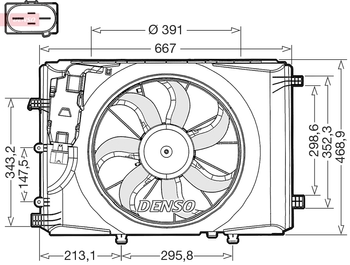 Вентилятор охлаждения DENSO DER17000