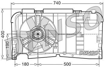 Вентилятор охлаждения DENSO DER21001