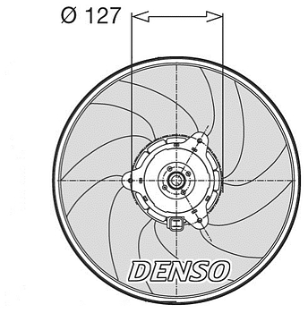 Вентилятор охлаждения DENSO DER21003