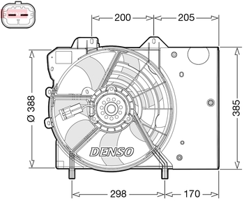 Вентилятор охлаждения DENSO DER21024