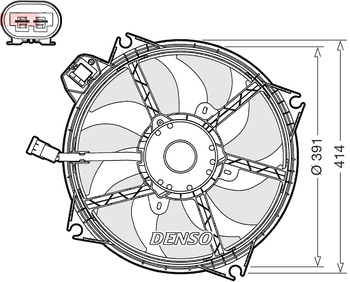 Вентилятор охлаждения DENSO DER23005