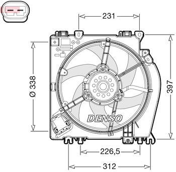 Вентилятор охлаждения DENSO DER46002