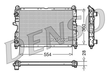 Радиатор охлаждения DENSO DRM01003