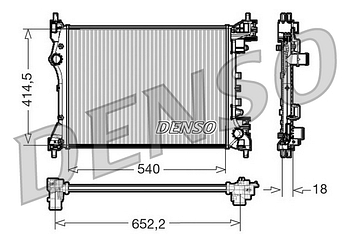 Радиатор охлаждения DENSO DRM01005