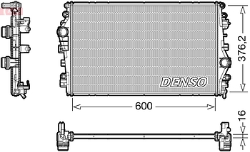 Радиатор охлаждения DENSO DRM01009