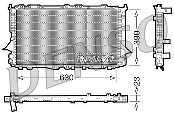 Радиатор охлаждения DENSO DRM02002
