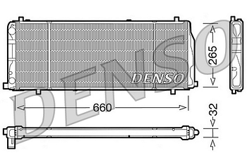 Радиатор охлаждения DENSO DRM02004