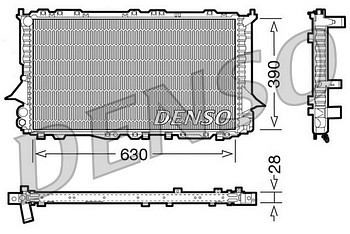 Радиатор охлаждения DENSO DRM02005
