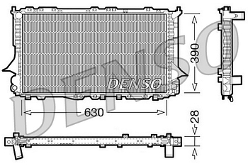 Радиатор охлаждения DENSO DRM02006