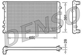 Радиатор охлаждения DENSO DRM02007