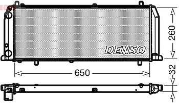 Радиатор охлаждения DENSO DRM02008