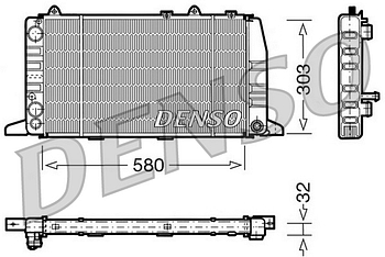 Радиатор охлаждения DENSO DRM02011