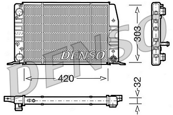Радиатор охлаждения DENSO DRM02012