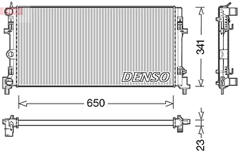 Радиатор охлаждения DENSO DRM02015