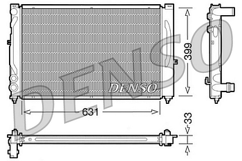 Радиатор охлаждения DENSO DRM02020