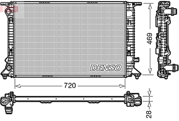 Радиатор охлаждения DENSO DRM02022
