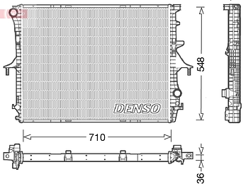 Радиатор охлаждения DENSO DRM02026