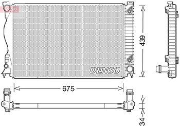 Радиатор охлаждения DENSO DRM02028
