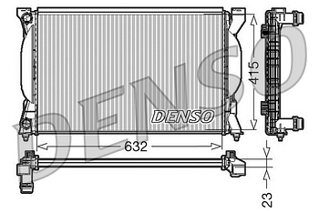 Радиатор охлаждения DENSO DRM02035