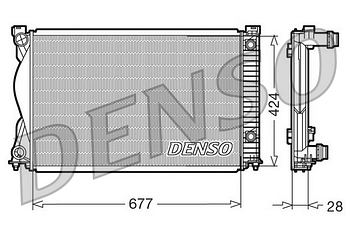 Радиатор охлаждения DENSO DRM02037