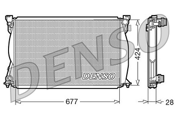 Радиатор охлаждения DENSO DRM02038