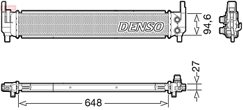 Радиатор охлаждения DENSO DRM02042
