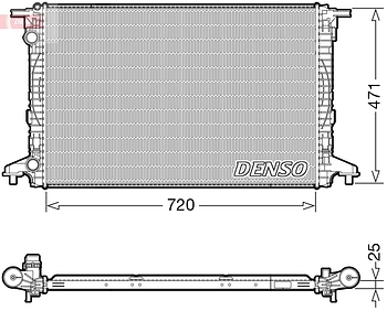 Радиатор охлаждения DENSO DRM02043