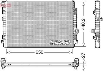 Радиатор охлаждения DENSO DRM02046