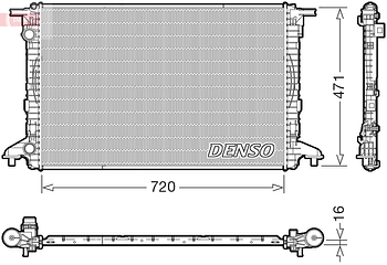 Радиатор охлаждения DENSO DRM02049