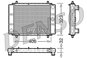 Радиатор охлаждения DENSO DRM03001