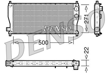 Радиатор охлаждения DENSO DRM03011