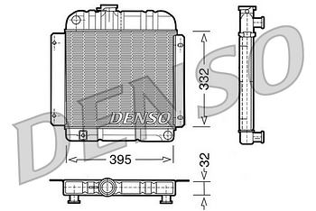Радиатор охлаждения DENSO DRM05001
