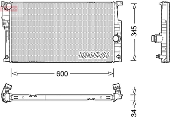 Радиатор охлаждения DENSO DRM05004