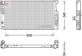 Радиатор охлаждения DENSO DRM05005
