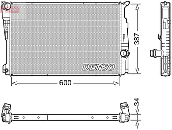 Радиатор охлаждения DENSO DRM05006
