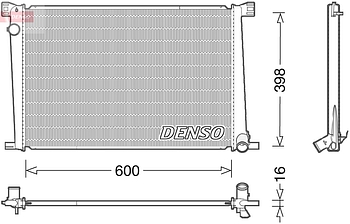 Радиатор охлаждения DENSO DRM05007